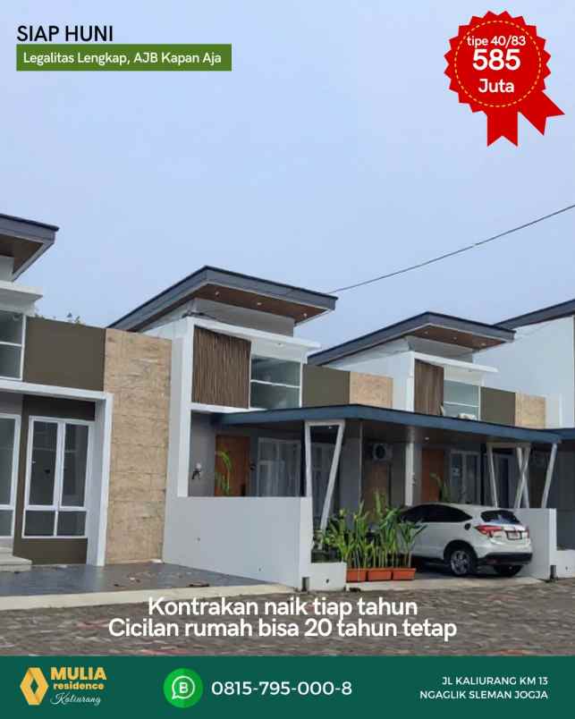 rumah dijual jogja kaliurang sleman siap huni