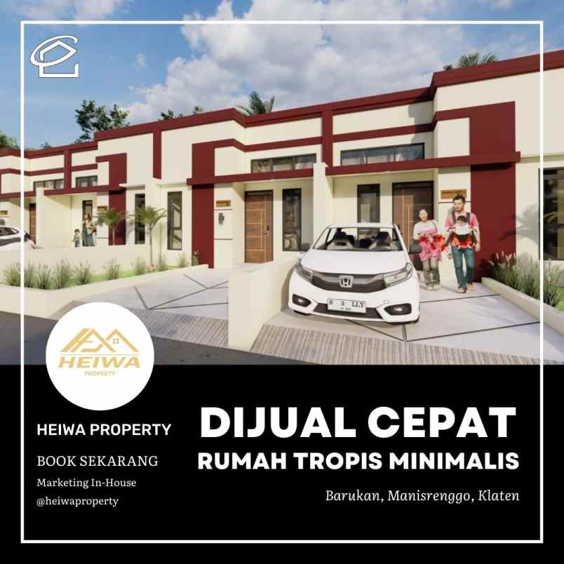 rumah dijual konsep minimalis tropis harga ekonomis