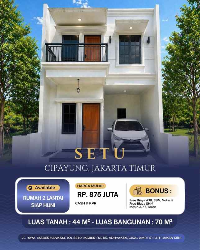 rumah dijual siap huni di cipayung jakarta timur