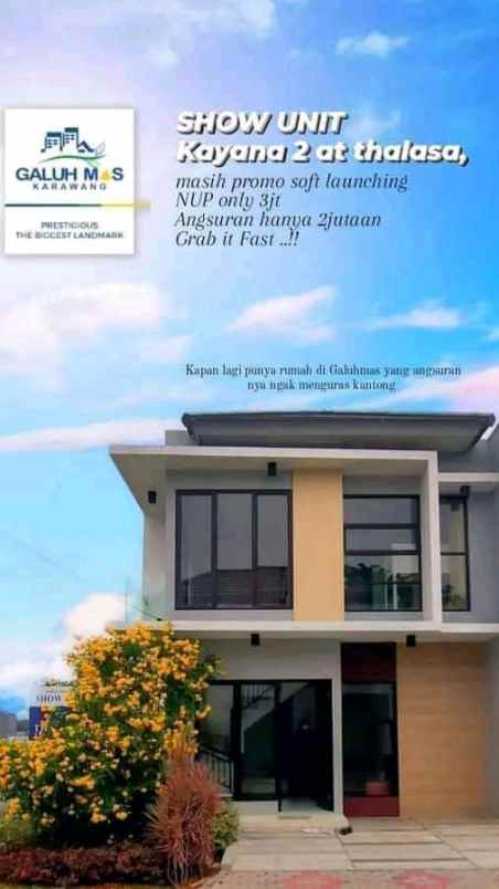 rumah jalan raya galuhmas karawang