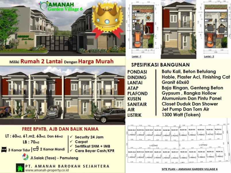 rumah jl salak tasa pamulang