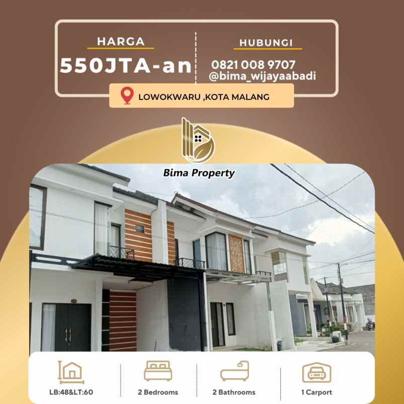 rumah keren 2 lantai kota malang