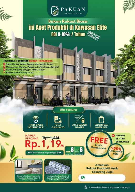 rumah kost pakuan student suites