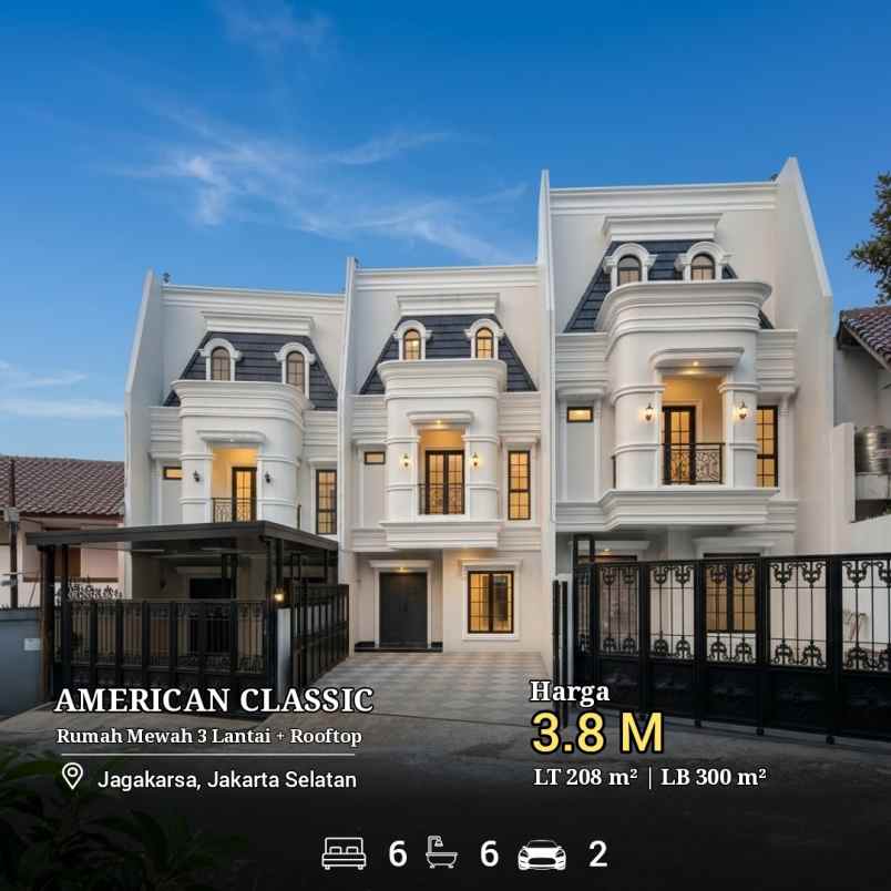 rumah mewah dalam komplek jagakarsa