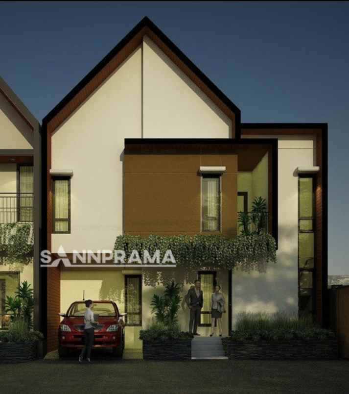 rumah milenial scandinavian 2 lantai harga 600 jutaan