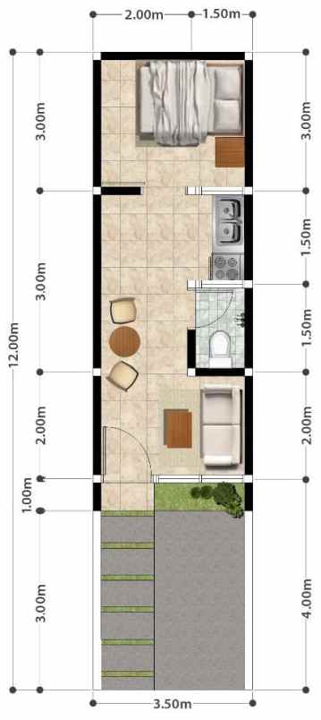 rumah minimalis bojongsari perbatasan pamulang depok