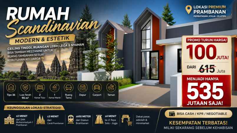 rumah minimalis lagi promo buruan booking