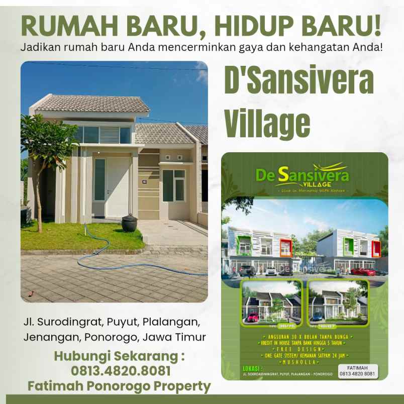 rumah minimalis modern syariah di ponorogo