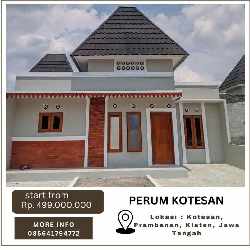 rumah modern cantik di dekat prambanan klaten