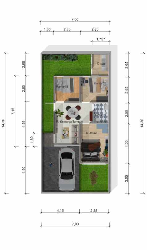 rumah murah 1 lantai 4 bulan siap ditempati