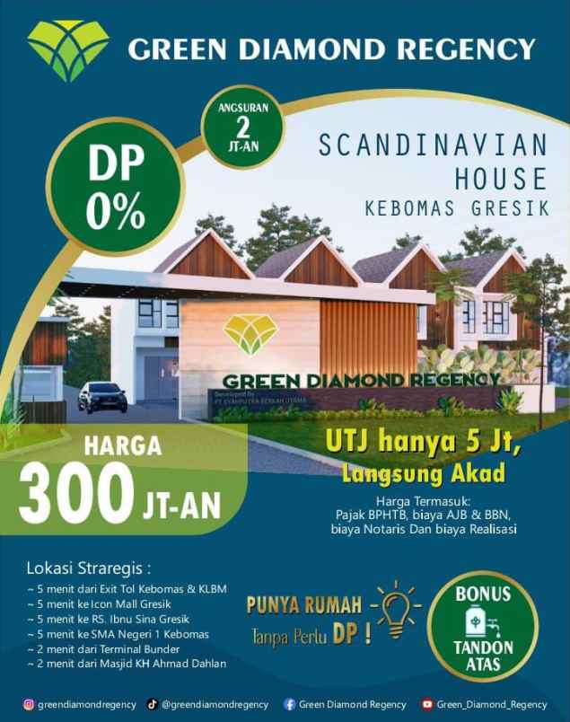 rumah murah cantik di suci manyar gresik