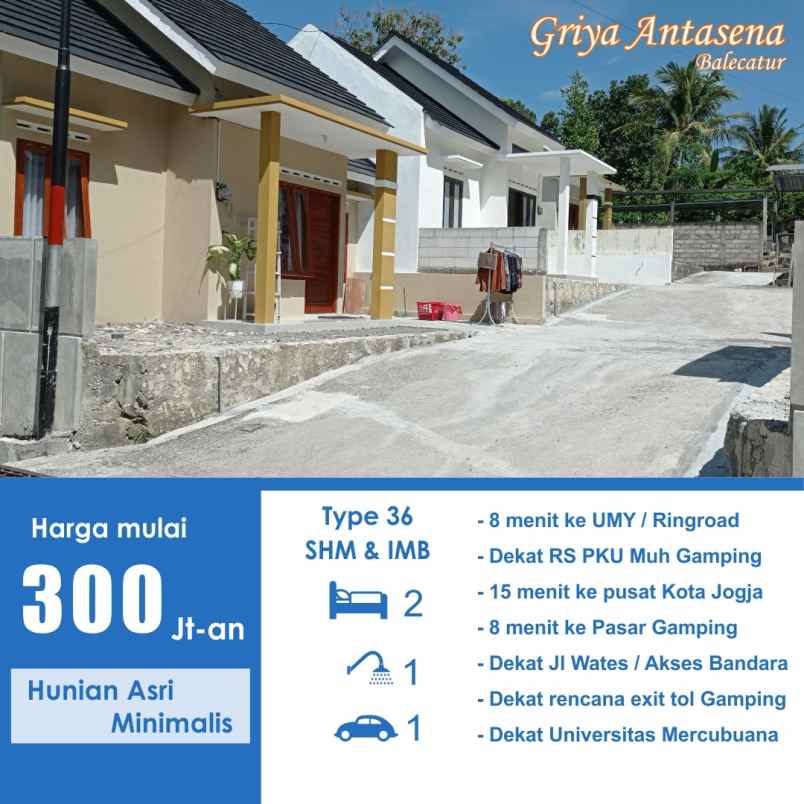 rumah murah modern minimalis di gamping sleman