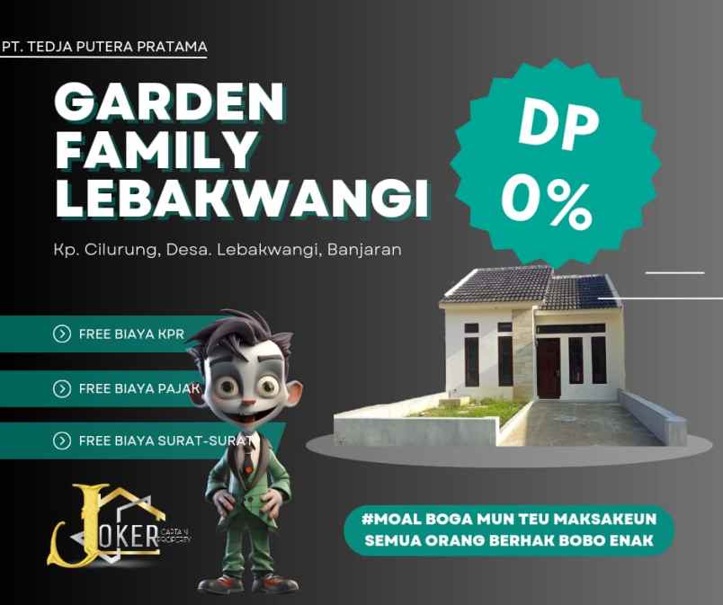 rumah murah siap huni banjaran dp 0