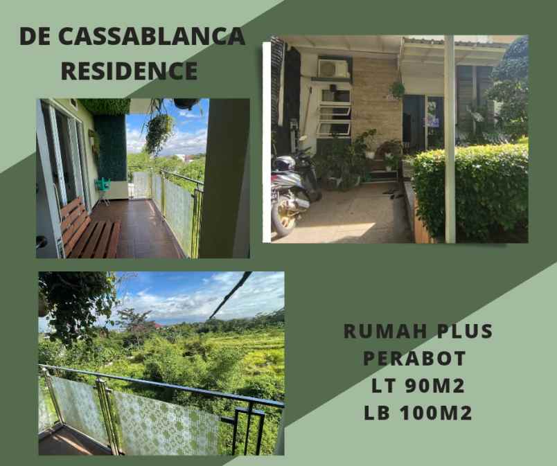 rumah plus furniture di casablanca residence malang