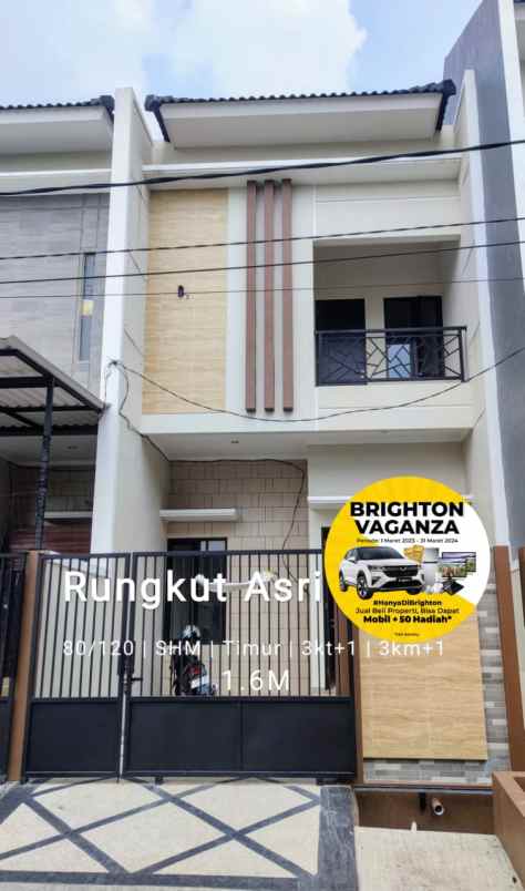 rungkut asri ready unit hadap timur nego tipis