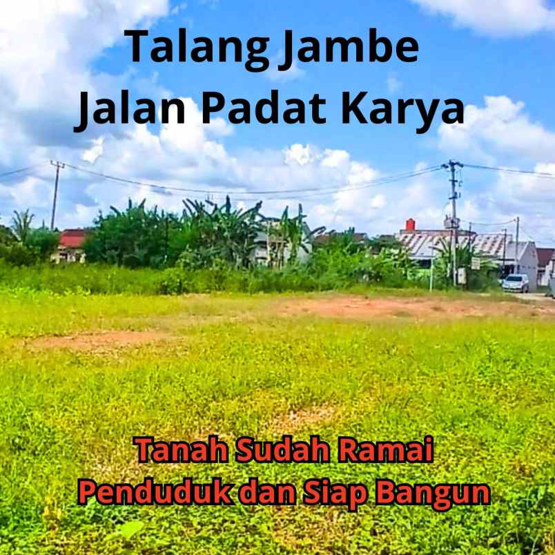 tanah di kota palembang talang jambe