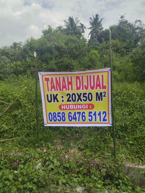 tanah dijual dengan shm 1000 meter