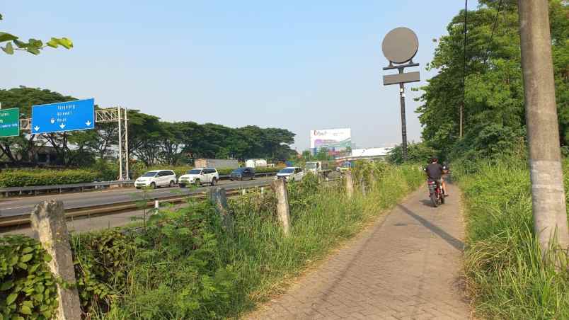 tanah komersial punang kunciran pinggir jalan tol