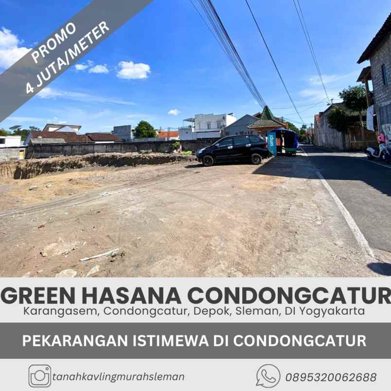 tanah murah 4 juta meter di condongcatur