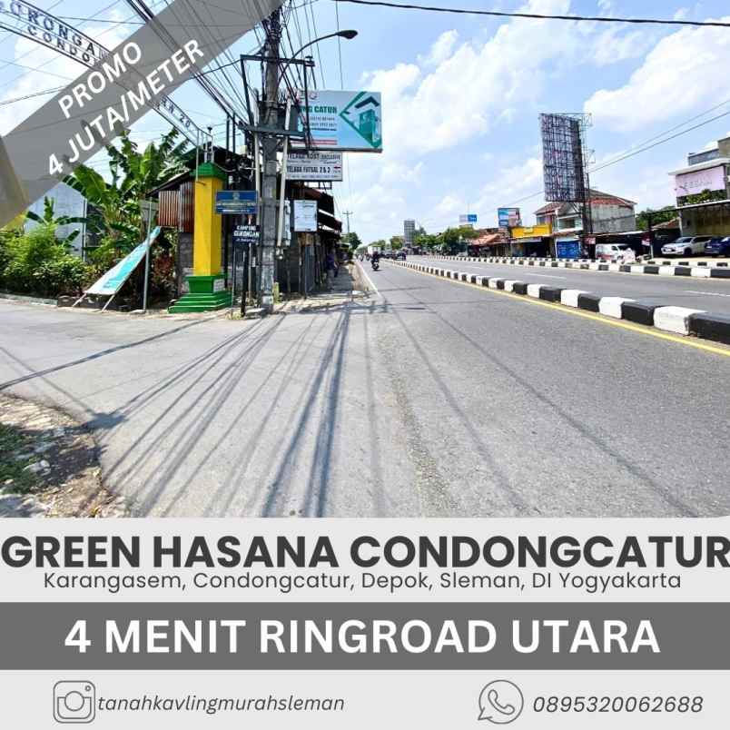 tanah murah 4 juta meter di condongcatur