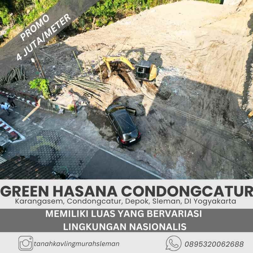 tanah murah 4 juta meter di condongcatur