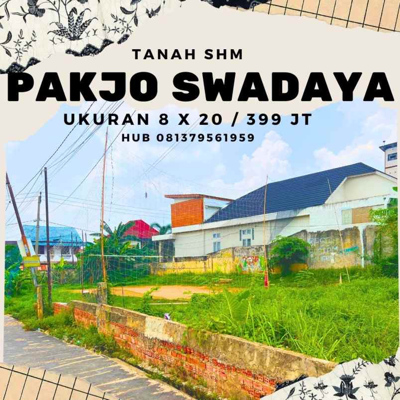 tanah pakjo swadaya palembang