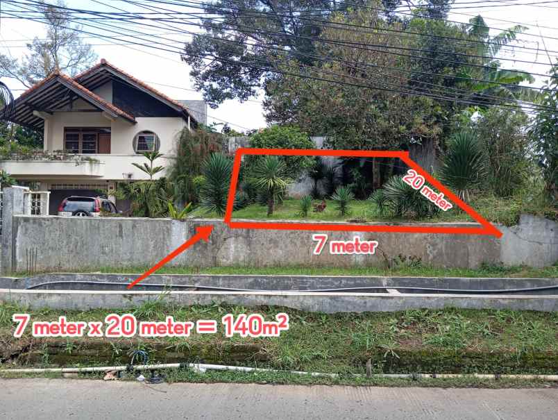 tanah siap bangun mainroad disariwangi 7x20