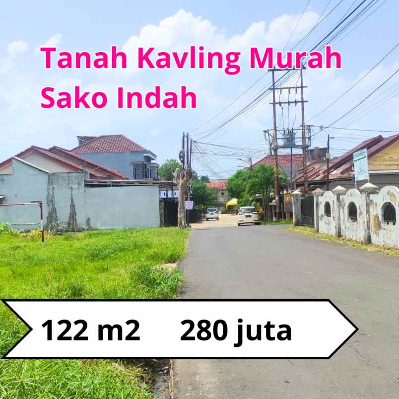 tanah siap bangun sako kota palembang murah