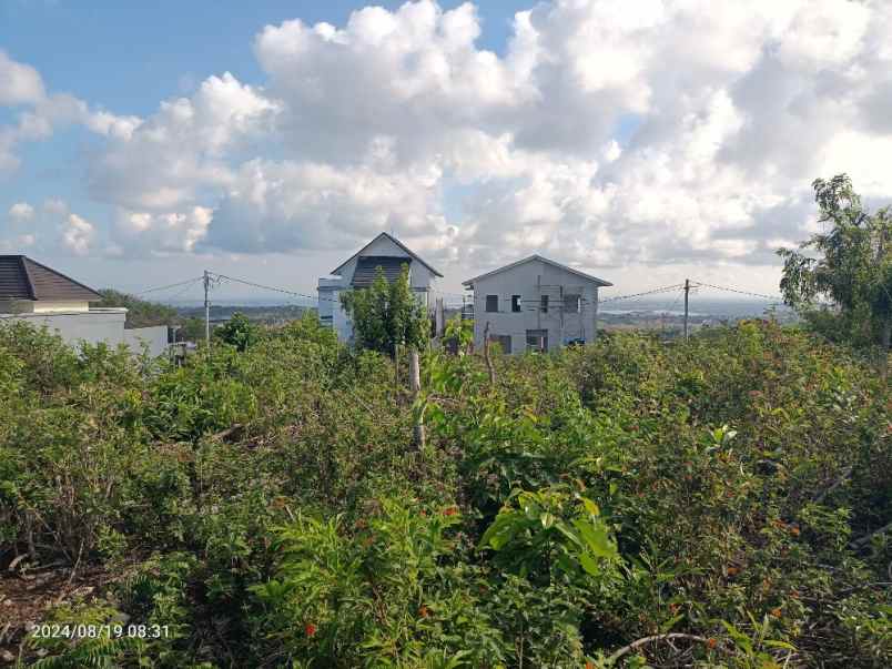 tanah view laut dan bandara di jimbaran bali