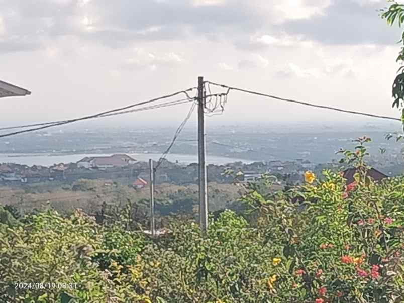 tanah view laut dan bandara di jimbaran bali