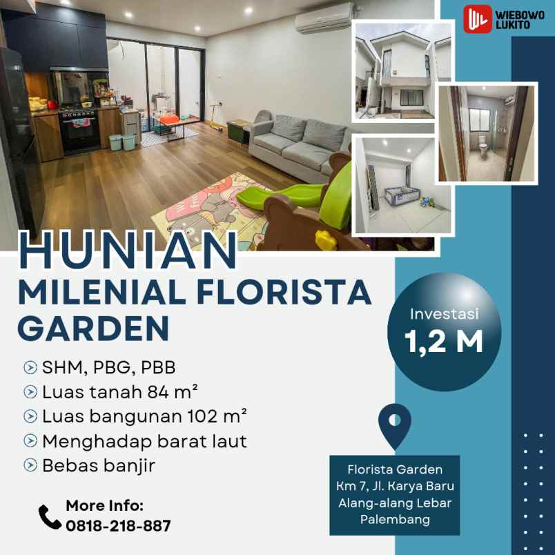 townhouse baru bernuansa staycation di kota palembang