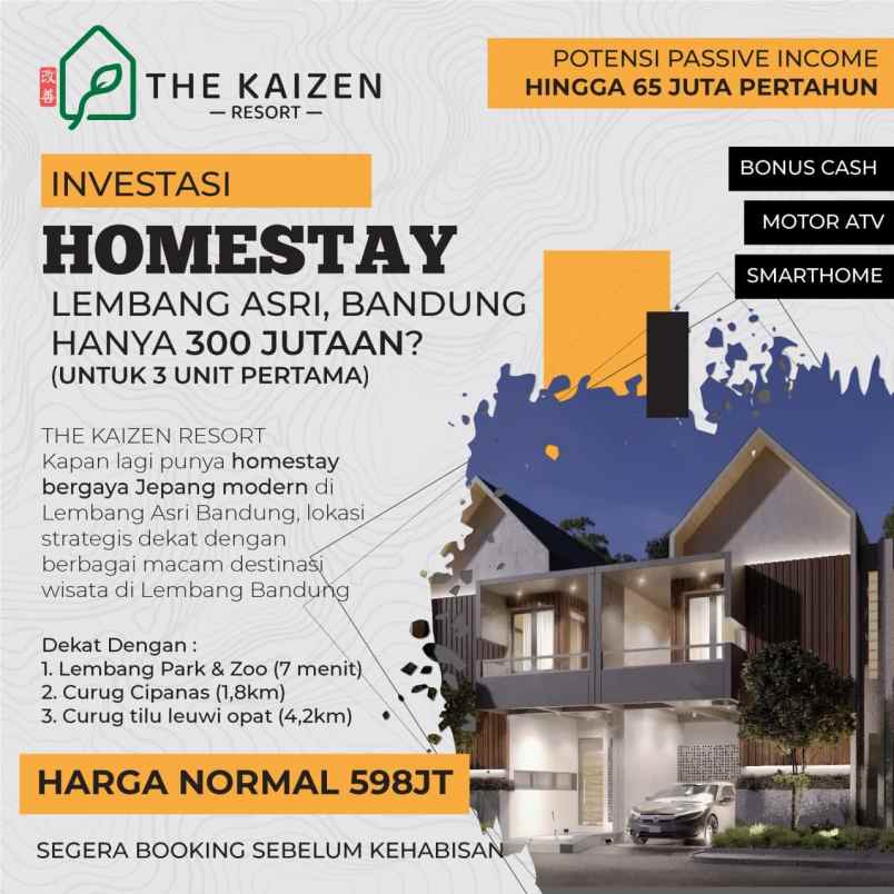 villa lembang asri bandung jawa