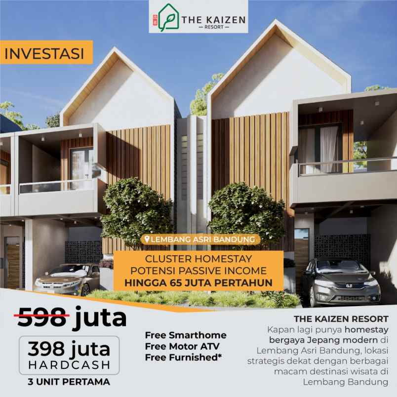 villa lembang asri bandung jawa