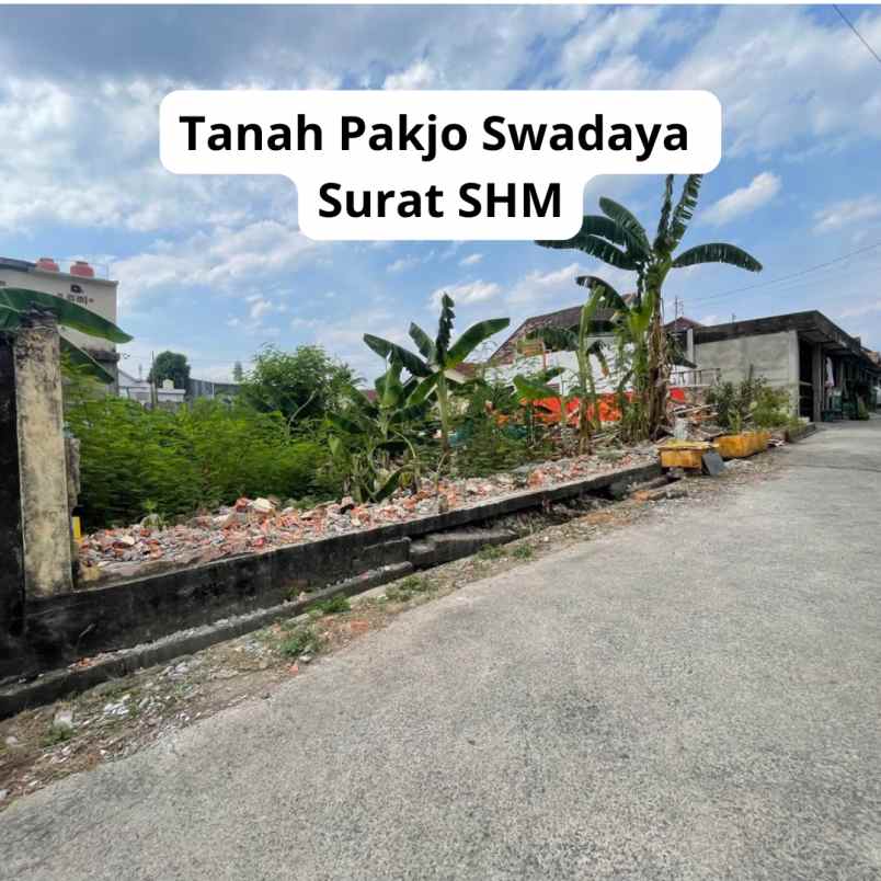 dijual cepat tanah pakjo swadaya kota palembang