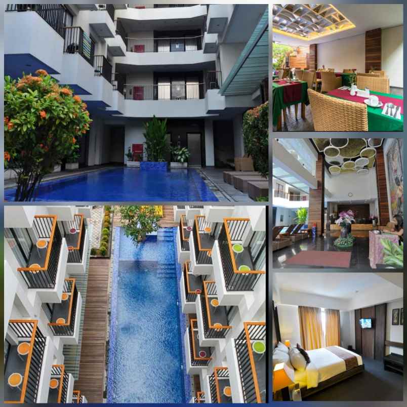 dijual hotel bintang 3 lokasi seminyak bali