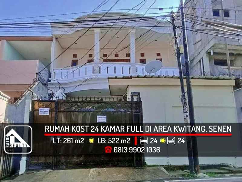 dijual kost kwitang senen jakarta pusat