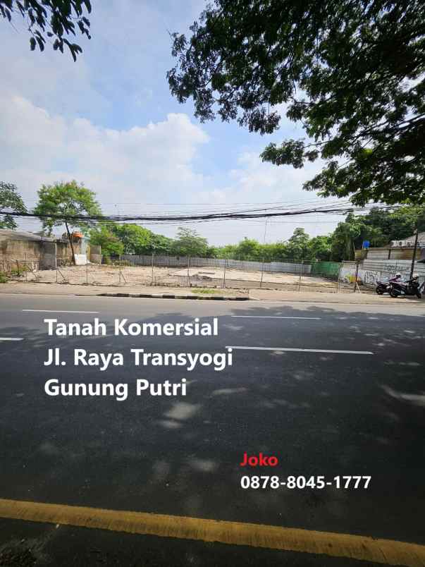 dijual ruko gudang kantor jl raya alternatif cibubur