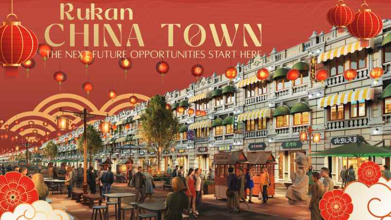 dijual ruko gudang kantor rukan china town riverwalk