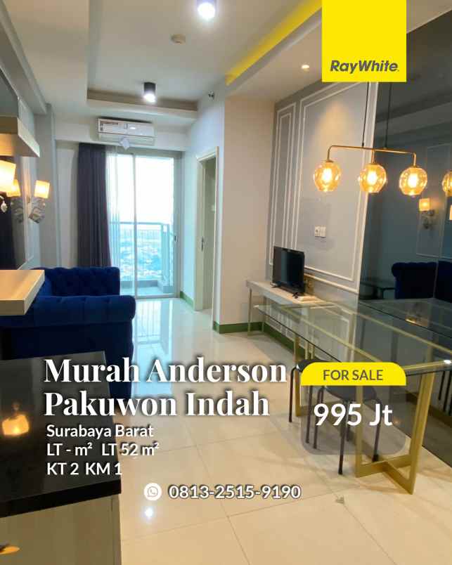 dijual rumah anderson pakuwon indah