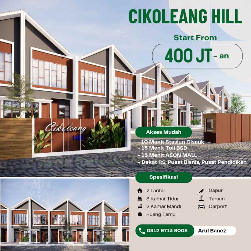 dijual rumah cikoleang hill sukamulya