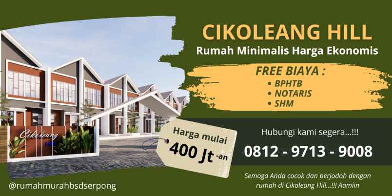 dijual rumah cikoleang hill sukamulya