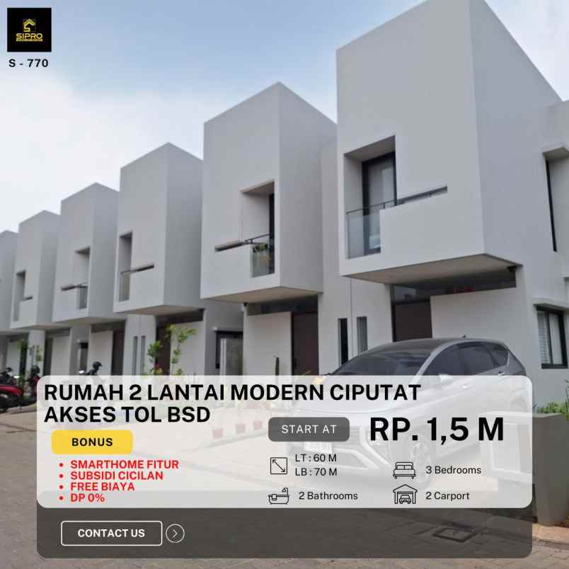 dijual rumah ciputat tangerang selatan