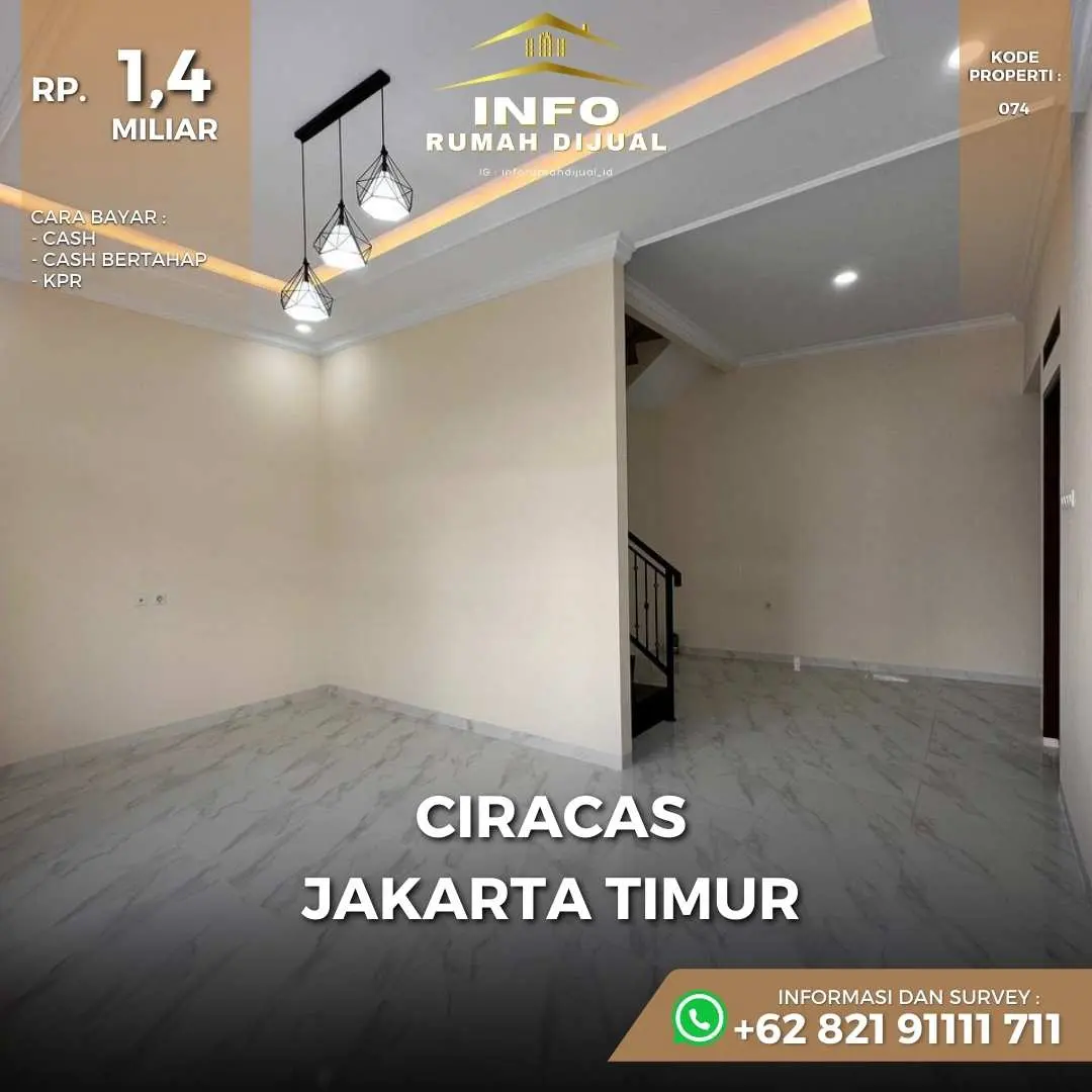 dijual rumah ciracas jakarta timur