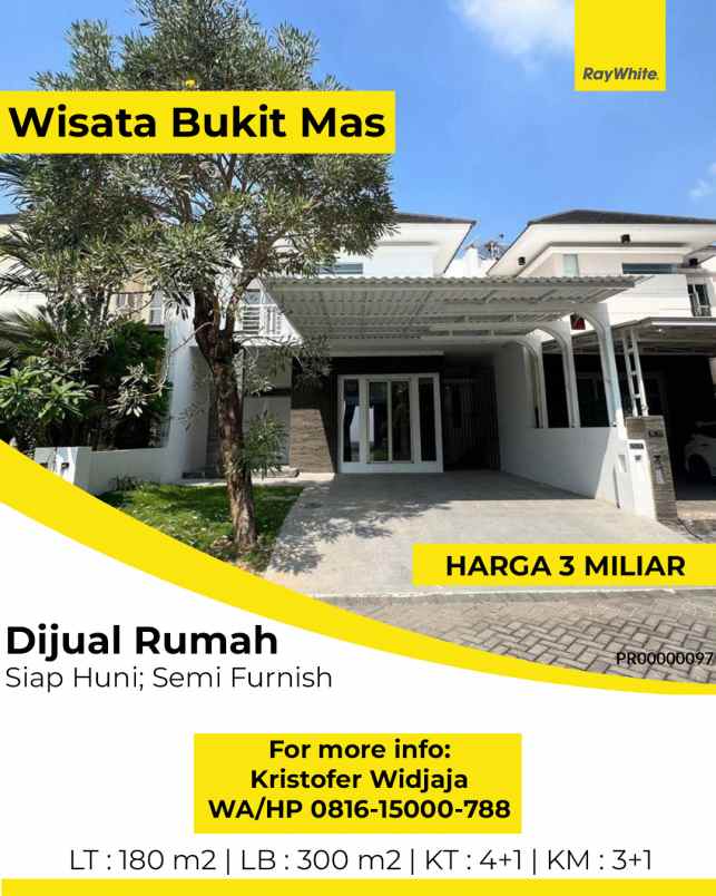dijual rumah cluster du louvre wisata