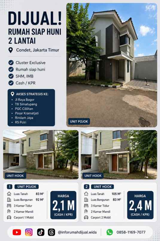 dijual rumah condet