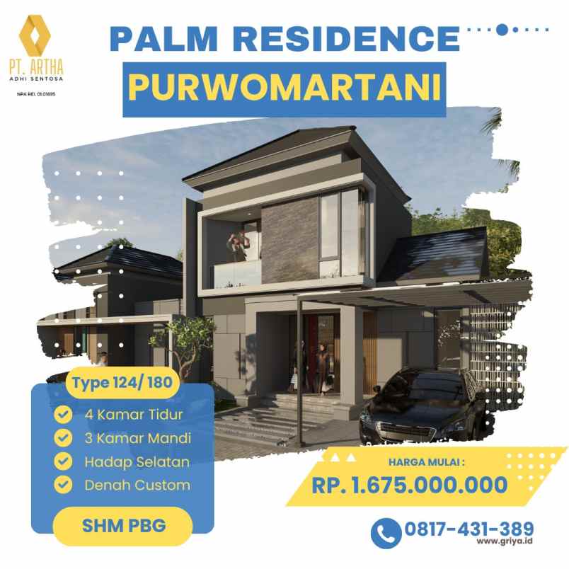 dijual rumah dayakan purwomartani