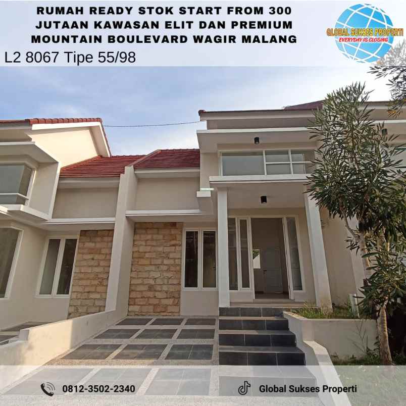 dijual rumah di perumahan mountain