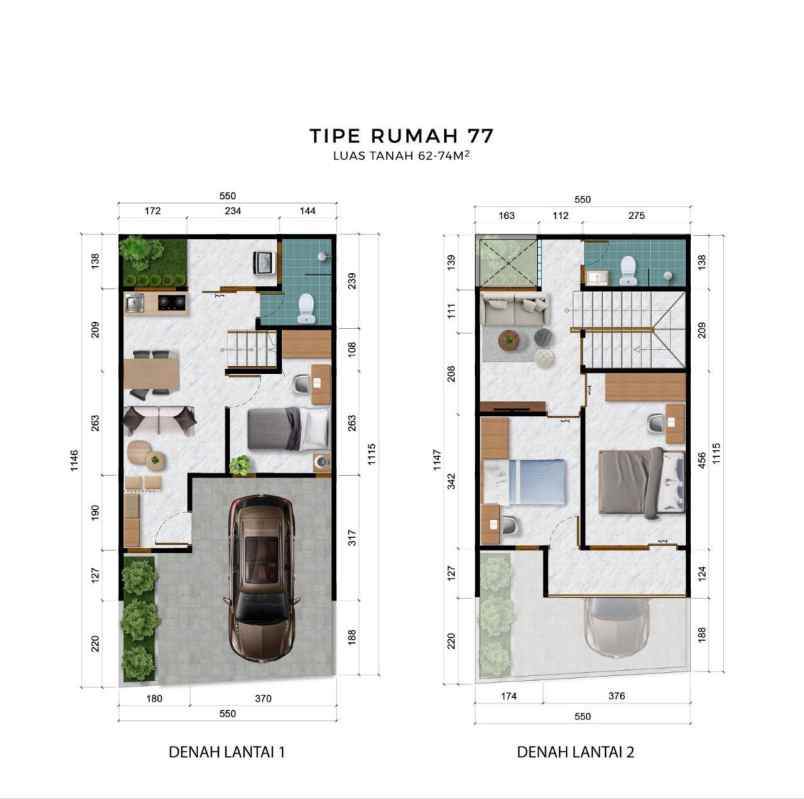 dijual rumah duren sawit