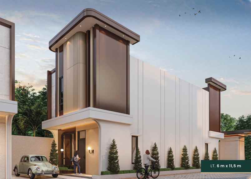 dijual rumah effiel suites jalan bersama