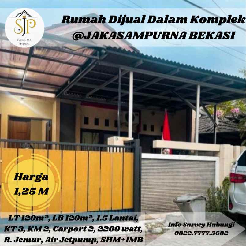 dijual rumah jakasampurna bekasi